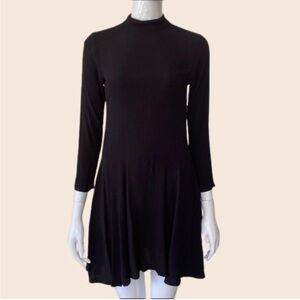 Madewell Loup 3/4 Sleeve High Neck Mini Flowy Dress Size S